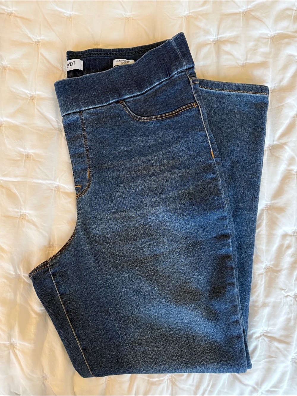 Nine West Heidi pull on crop jeggings size 10